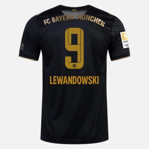 FC Bayern München Robert Lewandowski 9 Gostujući Nogometni Dres 2021/2022