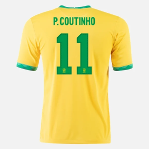 Brazil Philippe Coutinho 11 Domaći Nogometni Dres 20-21