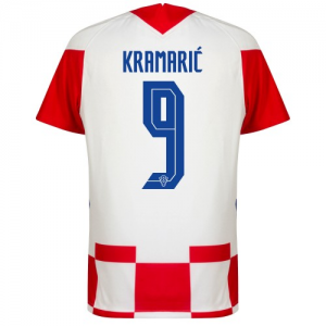 Hrvatska Andrej Kramaric 9 Domaći Nogometni Dres Euro 2020