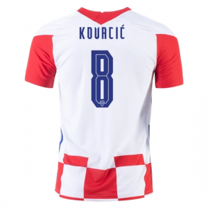 Hrvatska Mateo Kovacic 8 Domaći Nogometni Dres Euro 2020