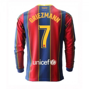 FC Barcelona Antoine Griezmann 7 Domaći Nogometni Dres 2020/2021 – Dugim Rukavima