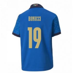 Italija Leonardo Bonucci 19 Domaći Nogometni Dres Euro 2020