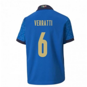 Italija Verratti 6 Domaći Nogometni Dres Euro 2020