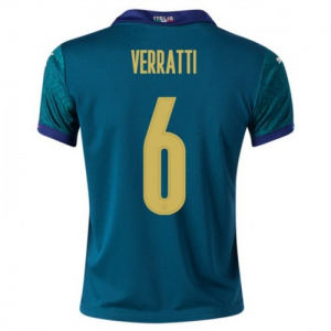 Italija Verratti 6 Treći Nogometni Dres Euro 2020