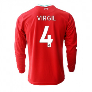 Liverpool Virgil van Dijk 4 Domaći Nogometni Dres 2020/2021 – Dugim Rukavima