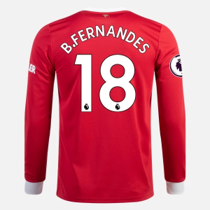 Manchester United Bruno Fernandes 18 Domaći Nogometni Dres 2021/22 – Dugim Rukavima