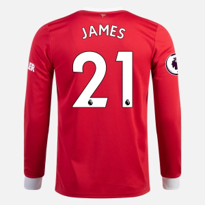 Manchester United Daniel James 21 Domaći Nogometni Dres 2021/22 – Dugim Rukavima