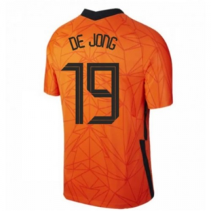 Nizozemska Luuk de Jong Domaći Nogometni Dres Euro 2020