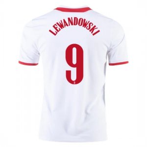 Poljska Robert Lewandowski 9 Domaći Nogometni Dres Euro 2020