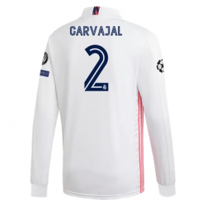 Real Madrid Dani Carvajal 2 Domaći Nogometni Dres 2020/2021 – Dugim Rukavima