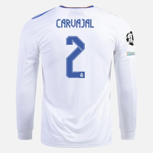 Real Madrid Dani Carvajal 2 Domaći Nogometni Dres 2021/22 – Dugim Rukavima