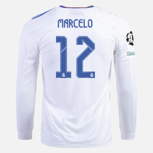 Real Madrid Marcelo 12 Domaći Nogometni Dres 2021/22 – Dugim Rukavima