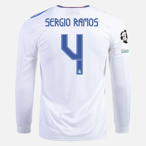 Real Madrid Sergio Ramos 4 Domaći Nogometni Dres 2021/22 – Dugim Rukavima