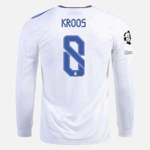 Real Madrid Toni Kroos 8 Domaći Nogometni Dres 2021/22 – Dugim Rukavima