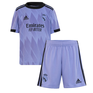 Nogometni Dres Real Madrid Dječji Drugi 2022 2023（+ kratke hlače）