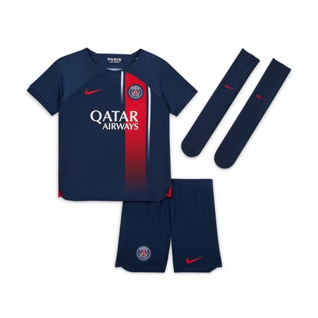 Nogometni Dres Paris Saint-Germain PSG Dječji Domaći 2023 2024（+ kratke hlače）