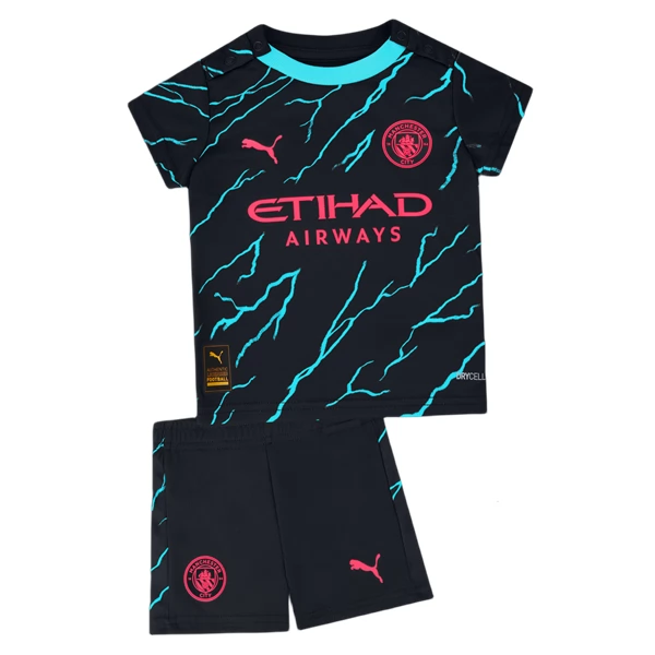 Nogometni Dres Manchester City Dječji Treći 2023 2024（+ kratke hlače）