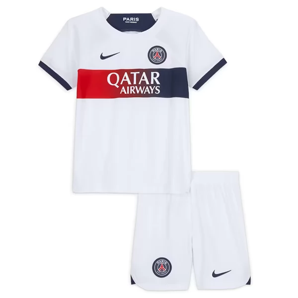 Nogometni Dres Paris Saint Germain PSG Dječji Gostujući 2023 2024（+ kratke hlače）